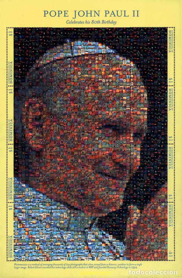 Sellos: 302909 MNH DOMINICA 2000 S.S. EL PAPA JUAN PABLO II