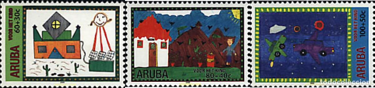 Sellos: 55565 MNH ARUBA 2000 A BENEFICIO DE LA INFANCIA