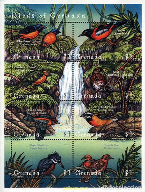Sellos: 597776 MNH GRANADA 2000 PAJAROS DE GRANADA
