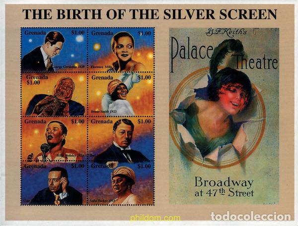 Sellos: 605770 MNH GRANADA 1999 MUSICOS Y CANTANTES AMERICANOS