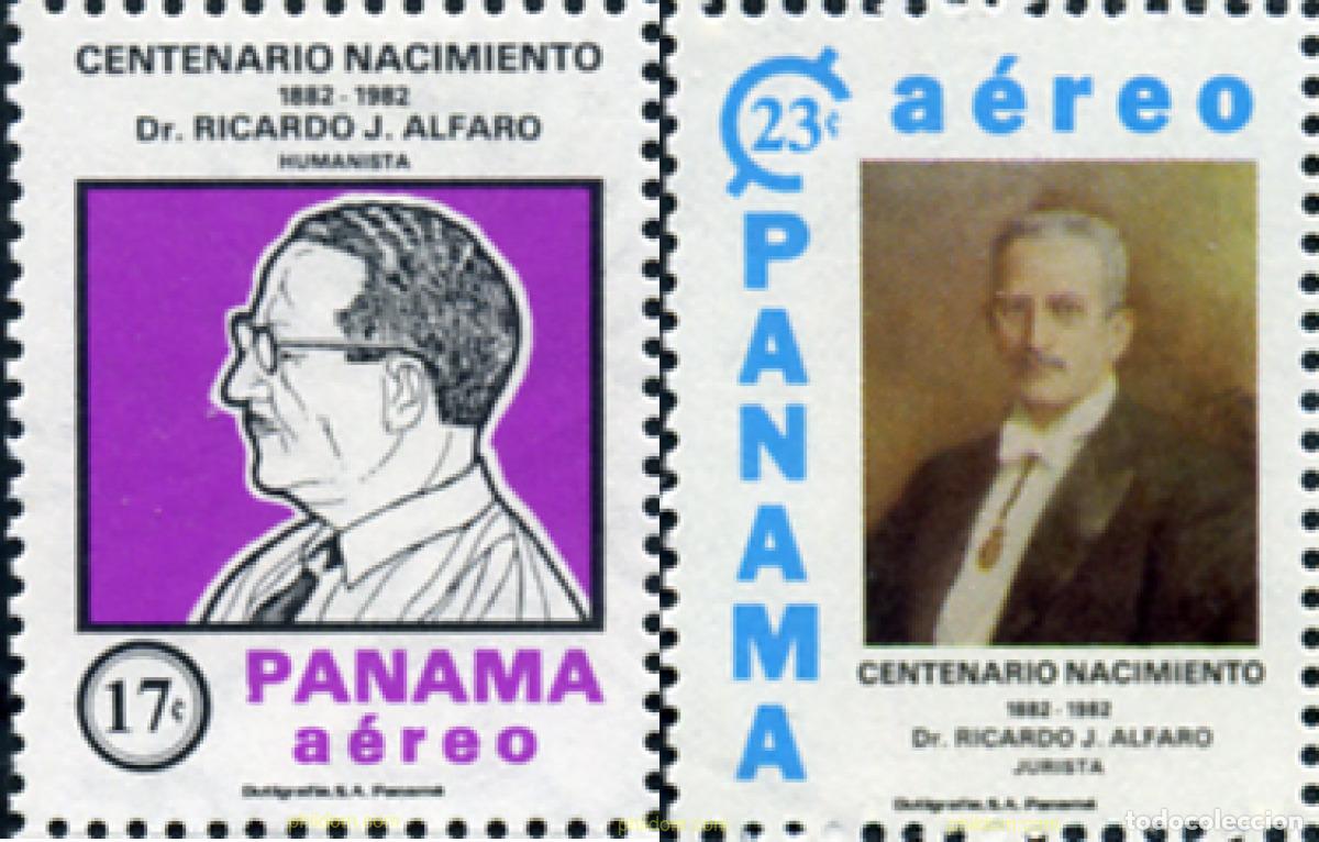 Sellos: 362057 MNH PANAMA 1982 CENTENARIO DEL NACIMIENTO DEL DR. RICARDO J. ALFARO, HUMANISTA
