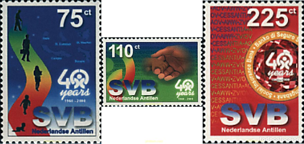 Sellos: 63672 MNH ANTILLAS HOLANDESAS 2000 40 ANIVERSARIO DE LA SVB