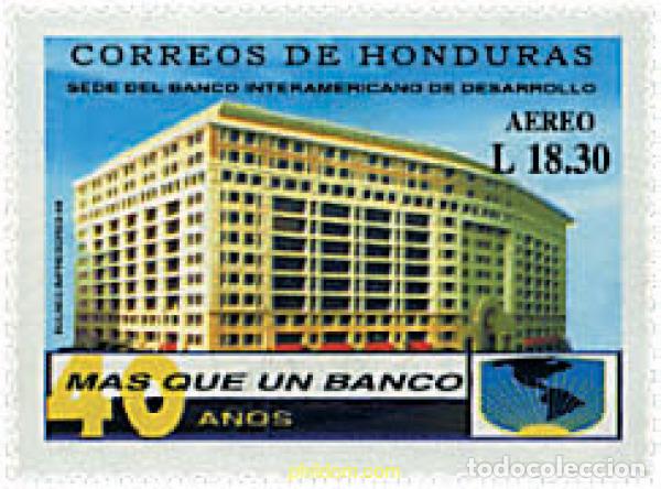 Sellos: 89512 MNH HONDURAS 1999 40 ANIVERSARIO DEL BANCO INTERAMERICANO DE DESARROLLO