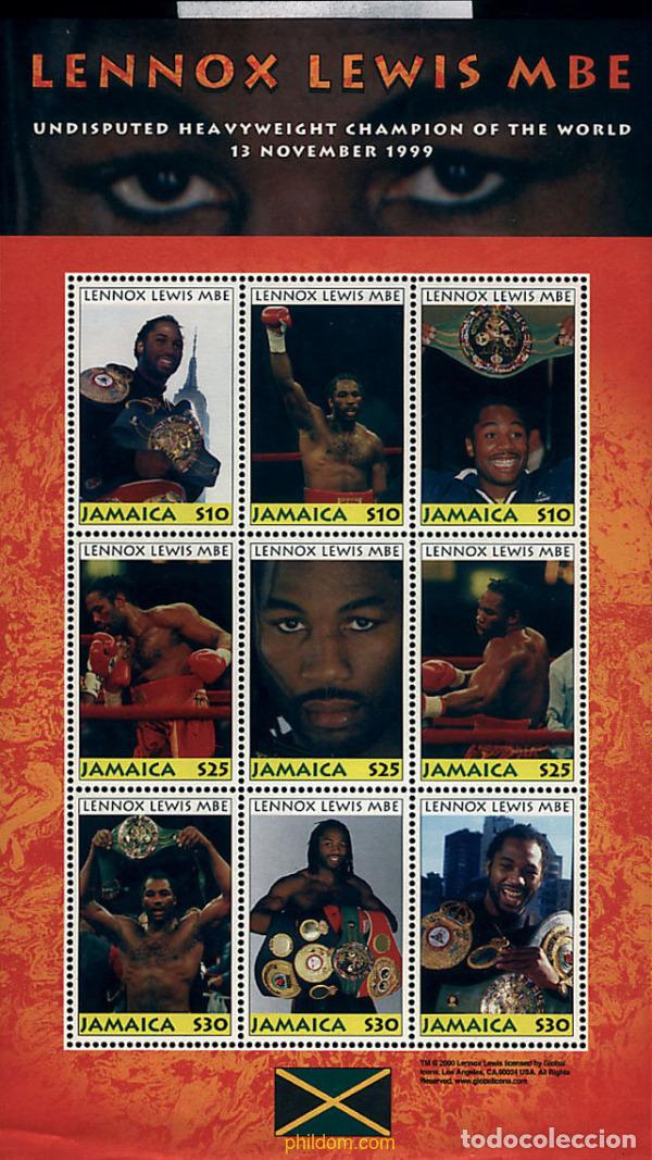 Sellos: 177718 MNH JAMAICA 2000 HOMENAJE AL CAMPEON DE BOXEO LENNOX LEWIS MBE