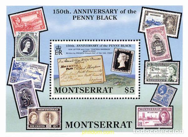 Sellos: 56209 MNH MONTSERRAT 1990 150 ANIVERSARIO DEL SELLO