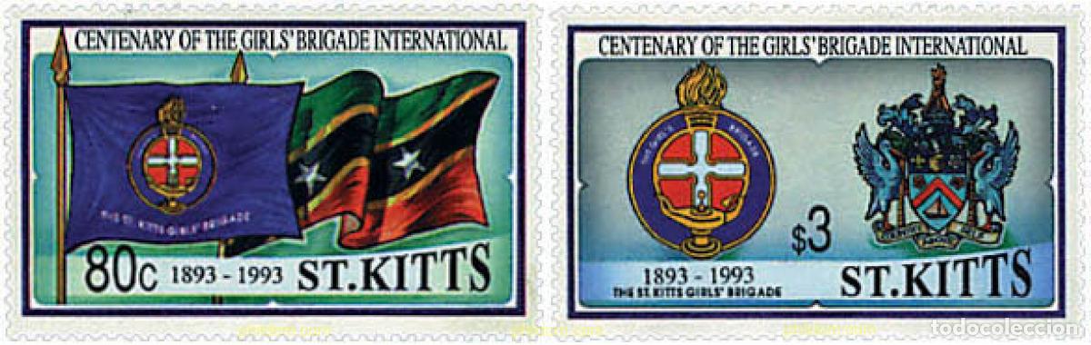 Sellos: 56476 MNH SAN KITTS 1993 CENTENARIO DE LA BRIGADA FEMENINA