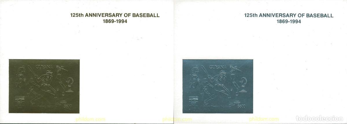 Sellos: 118070 MNH GUYANA 1993 125 ANIVERSARIO DEL BASEBALL