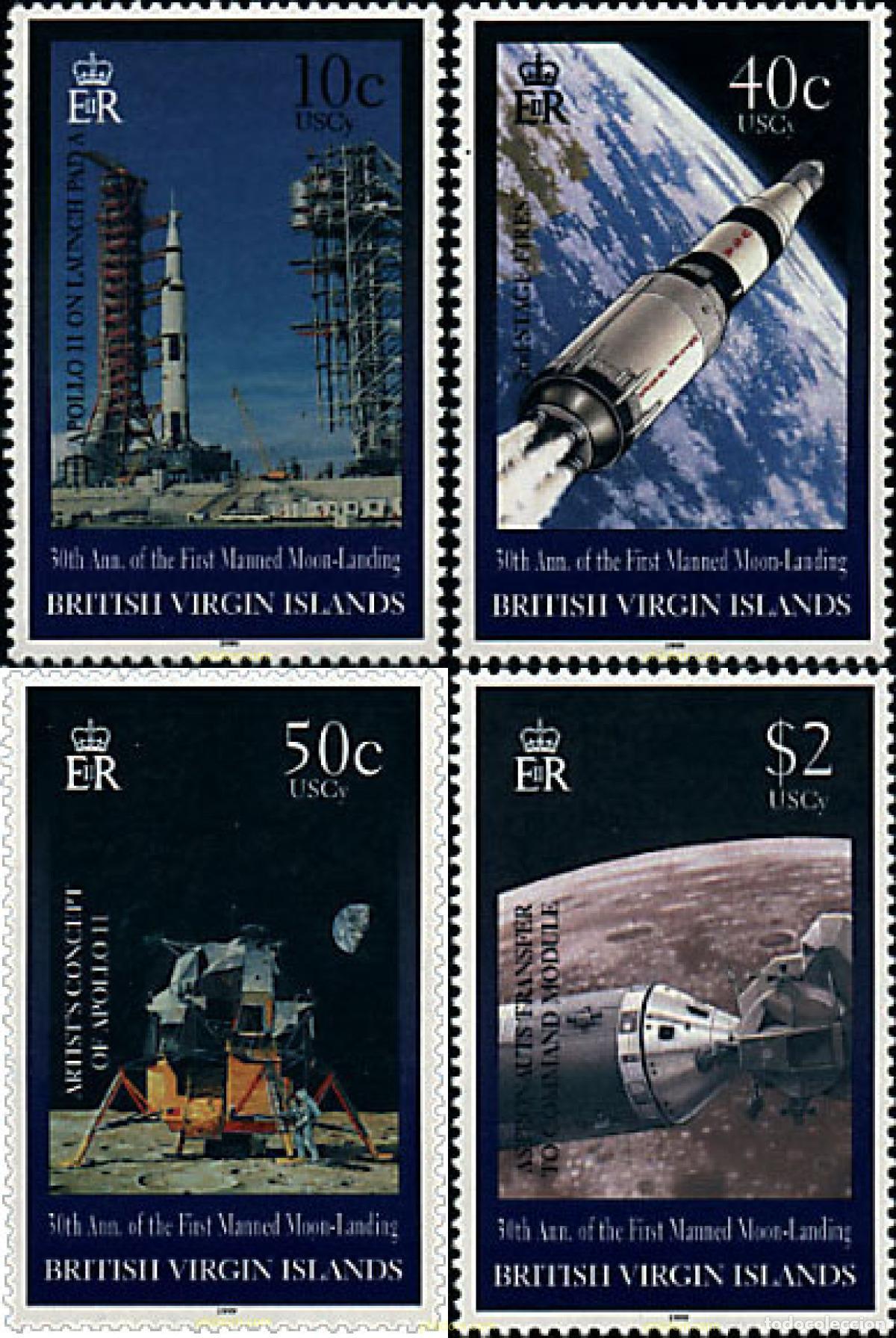 Sellos: 57016 MNH VIRGENES BRITANICAS Islas 1999 30 ANIVERSARIO DEL PRIMER HOMBRE EN LA LUNA