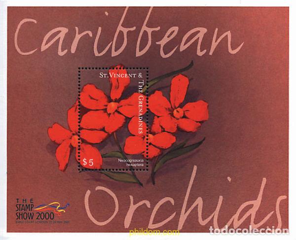 Sellos: 360542 MNH SAN VICENTE 2000 ORQUIDEAS DEL CARIBE
