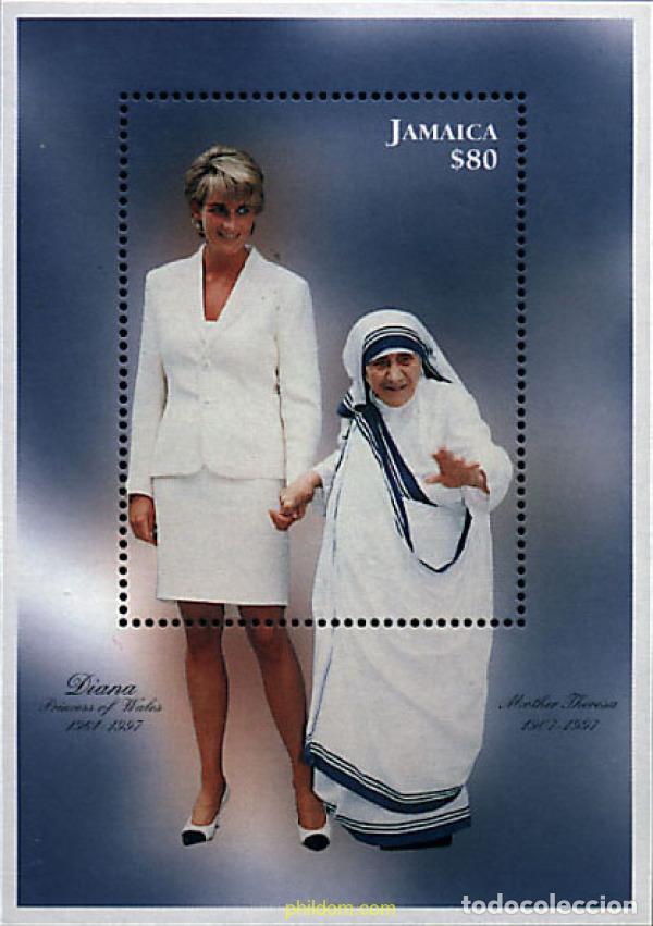 Sellos: 58844 MNH JAMAICA 1998 PRINCESA DIANA Y MADRE TERESA DE CALCUTA