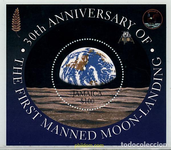 Sellos: 58849 MNH JAMAICA 1999 30 ANIVERSARIO DEL PRIMER HOMBRE A LA LUNA