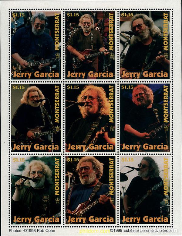 Sellos: 176414 MNH MONTSERRAT 1999 JERRY GARCIA