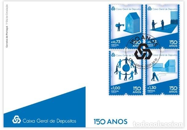 Sellos: Portugal y FDC 150 A&ntilde;os del Banco Caixa Geral de Dep&oacute;sitos 2026 (38888)
