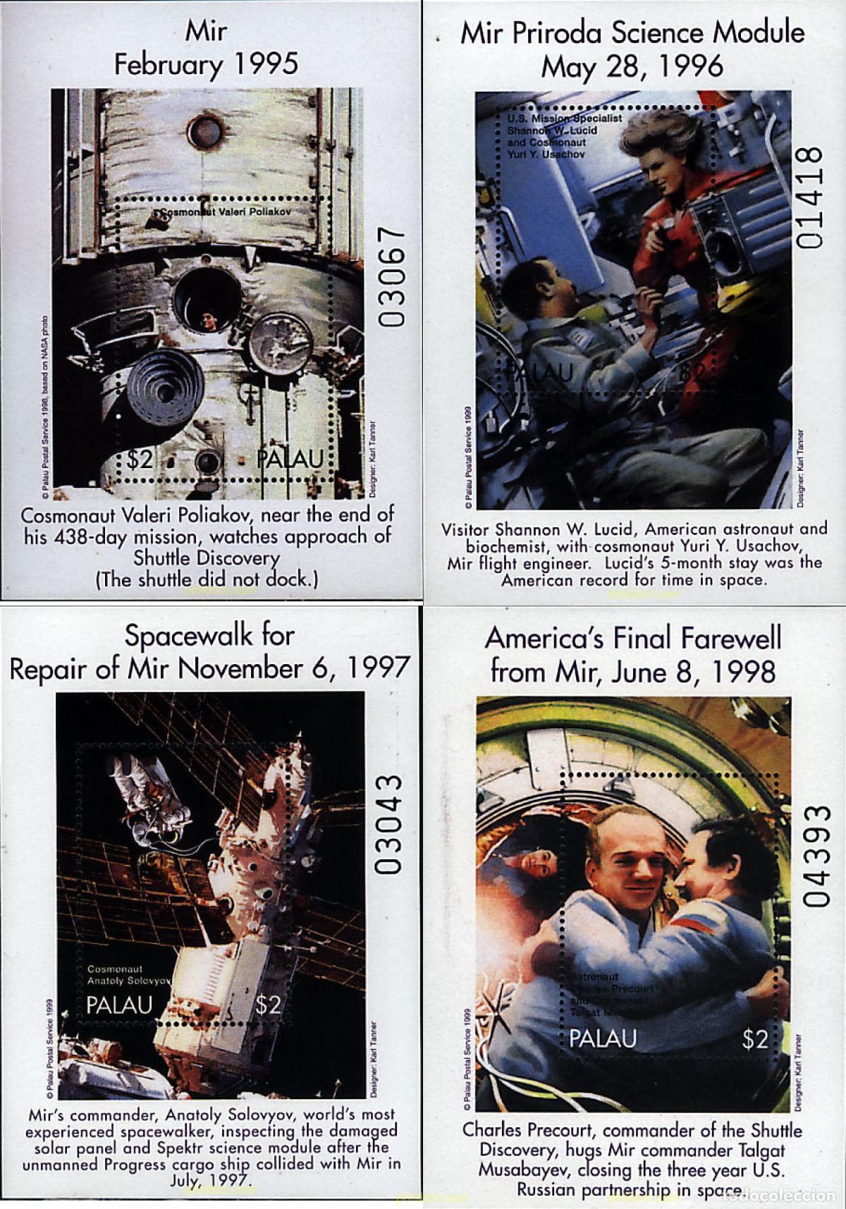 Sellos: 69394 MNH PALAU 1999 ESTACION ESPACIAL MIR