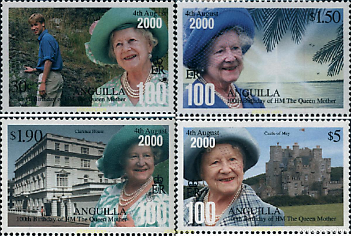 Sellos: 76728 MNH ANGUILLA 2025 CENTENARIO DE LA REINA MADRE