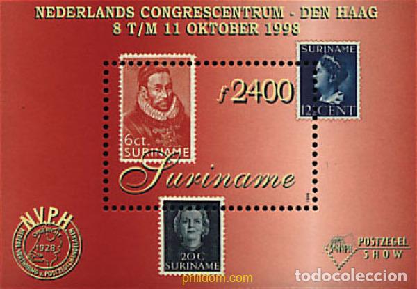 Sellos: 64926 MNH SURINAM 1998 NVPH 98. EXPOSICION FILATELICA INTERNACIONAL