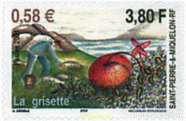 Sellos: 93201 MNH SAN PEDRO Y MIQUELON 2001 FLORA