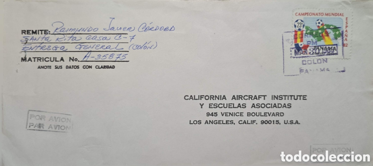 Sellos: CA)Panama, Postmarks: March 30, 1982. Sports / World Cup Football Championship - Spain 82 (1982 FIFA