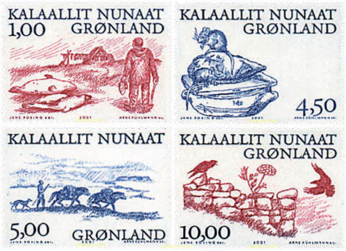 Sellos: 99676 MNH GROENLANDIA 2001 LOS VIKINGOS ARTICOS
