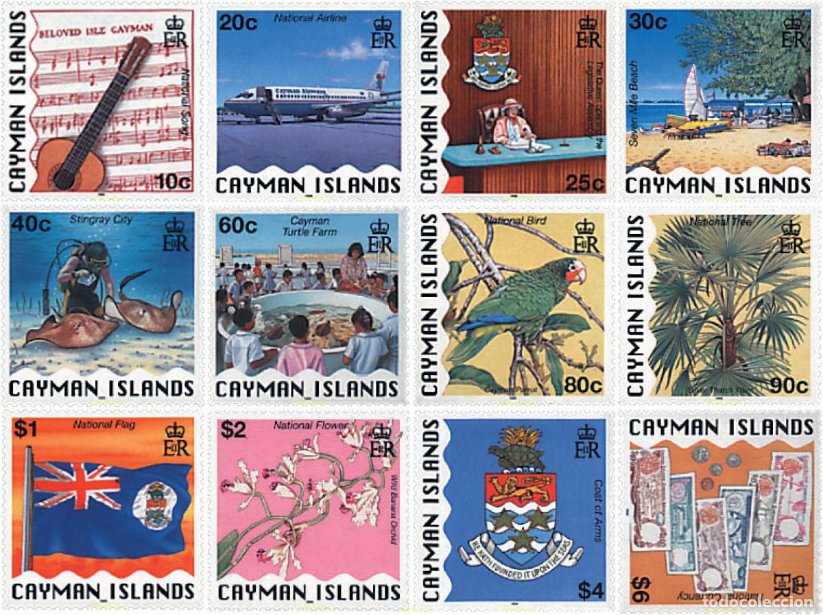 Briefmarken: 96565 MNH CAIMAN Islas 1996 MOTIVOS VARIOS. SIMBOLOS DE LA IDENTIDAD NACIONAL
