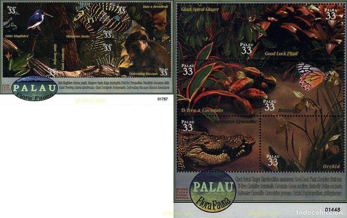 Sellos: 102525 MNH PALAU 2000 FAUNA Y FLORA