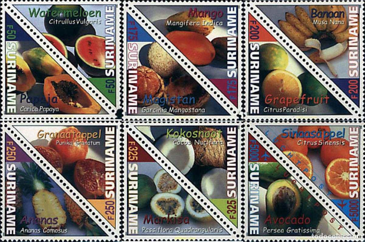 Sellos: 4983 MNH SURINAM 2000 FRUTOS