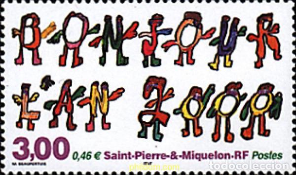 Sellos: 70015 MNH SAN PEDRO Y MIQUELON 2000 EL A&Ntilde;O 2000