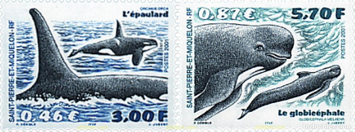Sellos: 78343 MNH SAN PEDRO Y MIQUELON 2001 CETACEOS