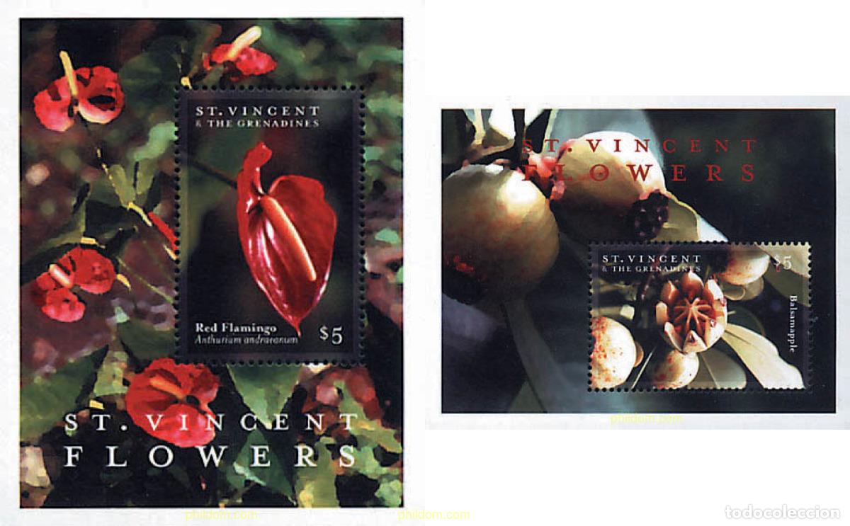Sellos: 93247 MNH SAN VICENTE 2000 FLORES