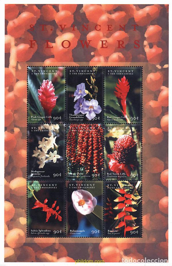 Sellos: 253293 MNH SAN VICENTE 2000 FLORES