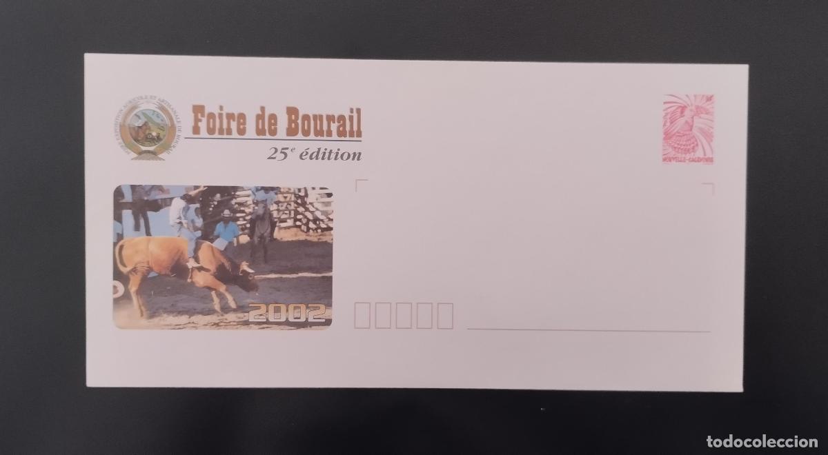 Sellos: Completo postal New Caledonia Bourail Fair 2002:25&ordf; edici&oacute;n (vaca)