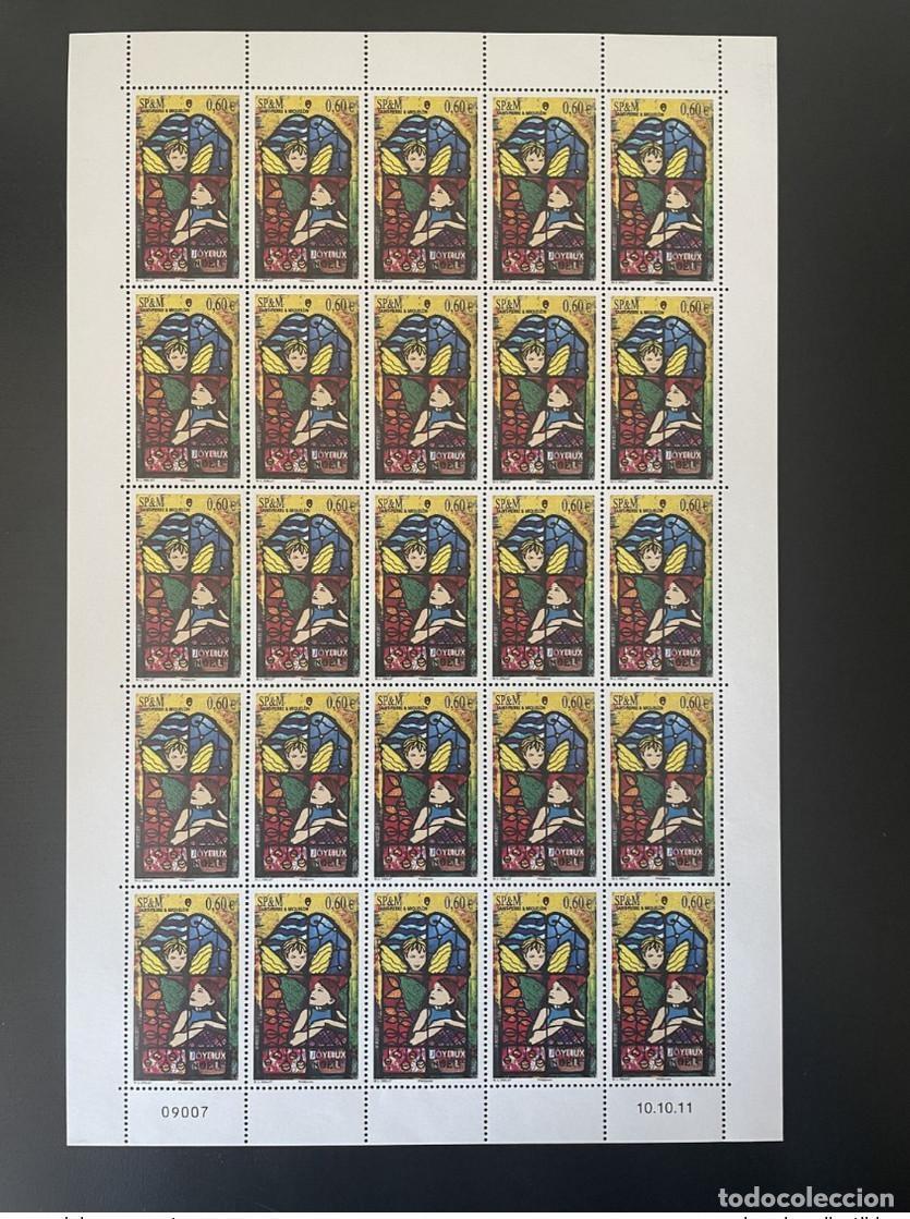 Sellos: Tablero completo navide&ntilde;o SPM SP&M Saint-Pierre Miquelon 2011 YT No. 1023 Bogen MNH
