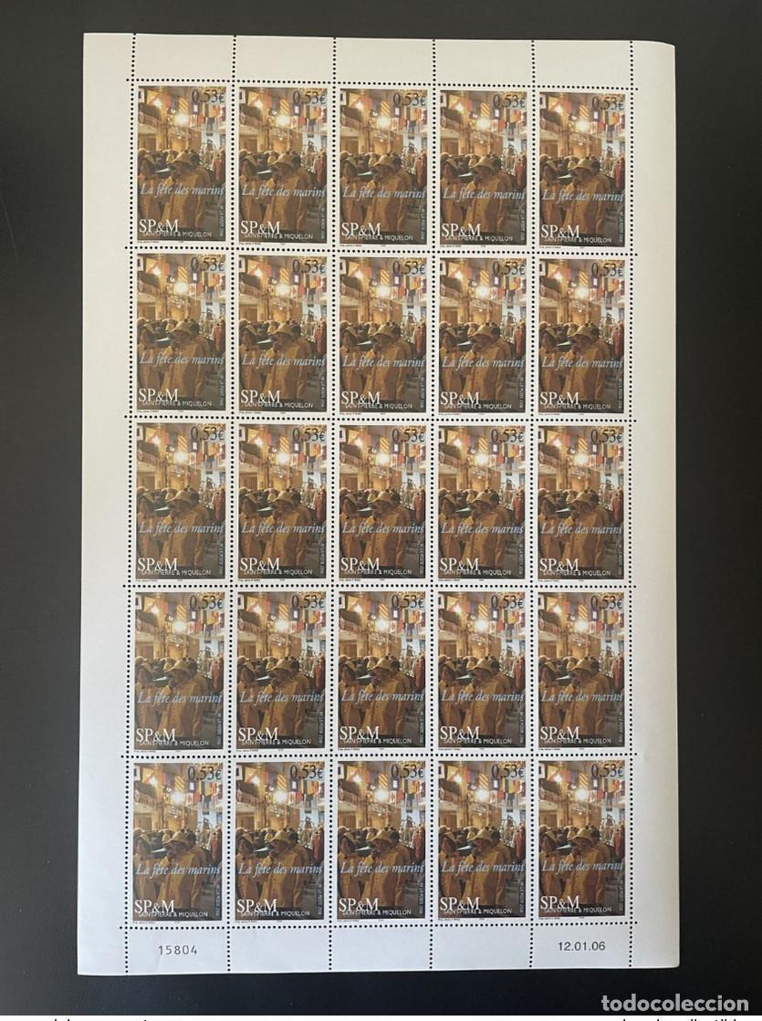 Sellos: SP&M SPM San Pedro Miquel&oacute;n 2006 YT No. 861 Sailers Day board MNH