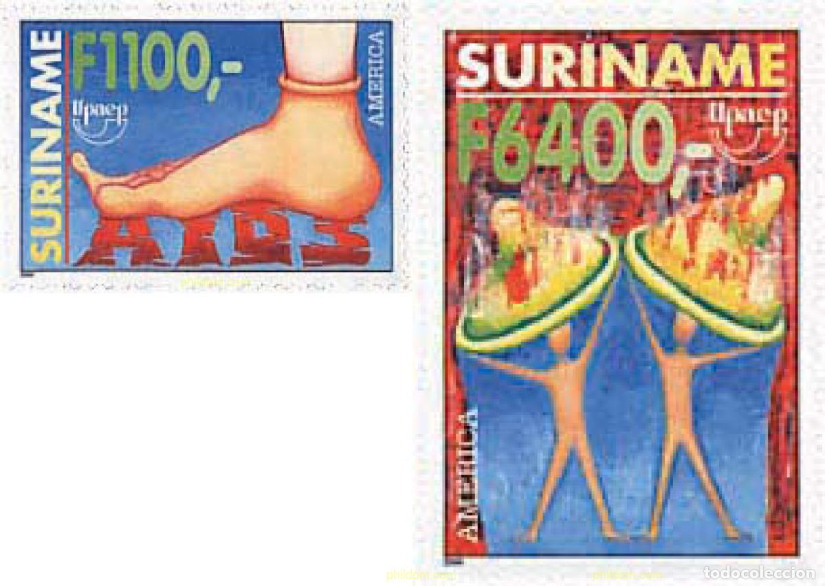 Sellos: 118794 MNH SURINAM 2000 AMERICA-UPAEP 2000 - CAMPA&Ntilde;A CONTRA EL SIDA