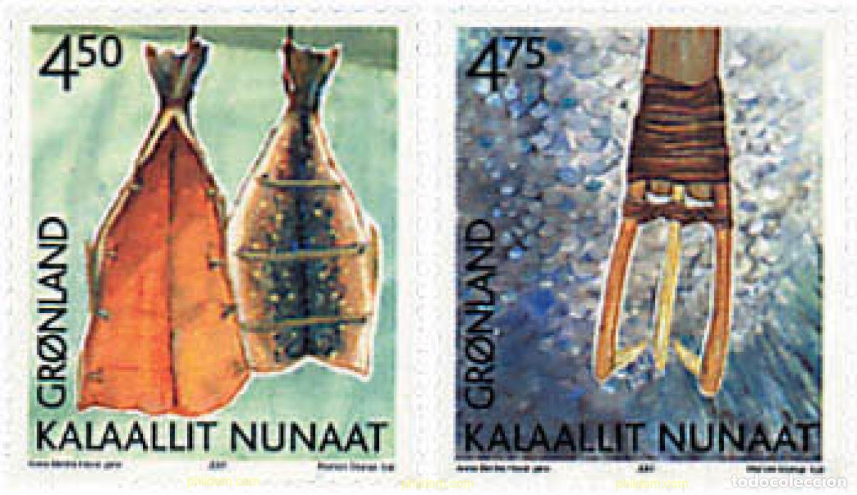 Sellos: 81172 MNH GROENLANDIA 2001 PATRIMONIO CULTURAL