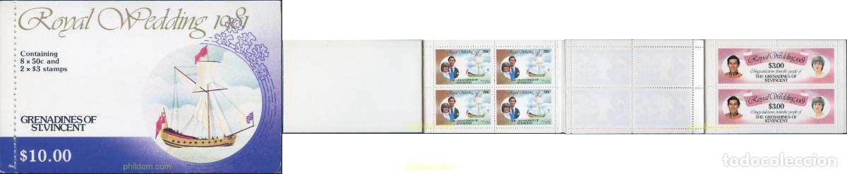 Sellos: 320427 MNH SAN VICENTE GRANADINAS 1981 BODA DEL PRINCIPE CARLOS Y LADY DIANA SPENCER