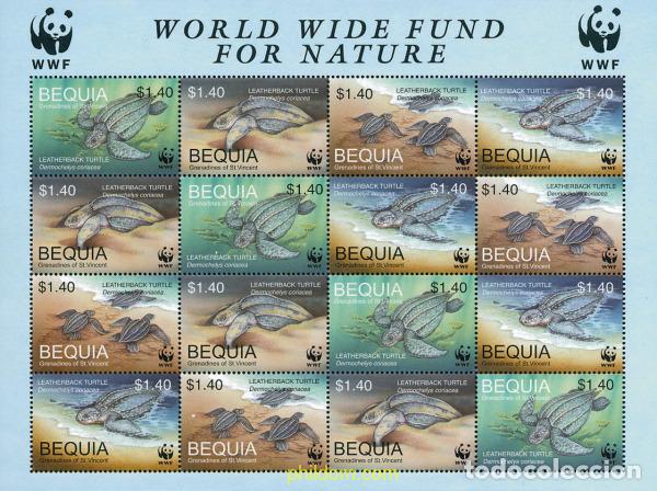 Sellos: 12731 MNH SAN VICENTE GRANADINAS. BEQUIA 2001 TORTUGA LAUD