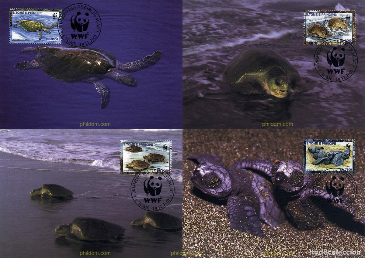 Sellos: 7528 MNH SANTO TOME Y PRINCIPE 2001 TORTUGA GOLFINA