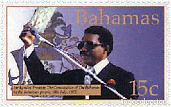 Sellos: 300199 MNH BAHAMAS 2001 ANIVERSARIO DE LA MUERTE DE SIR LYNDEN PINDING