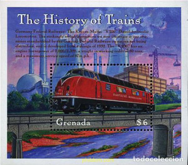 Sellos: 204399 MNH GRANADA 2000 TRENES