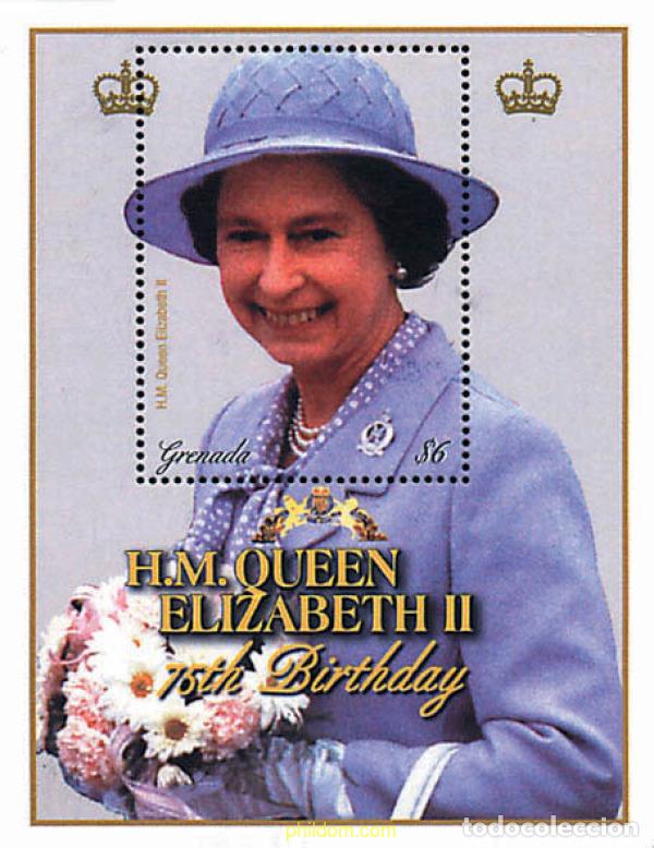 Sellos: 74609 MNH GRANADA 2001 75 ANIVERSARIO DE LA REINA ISABEL II