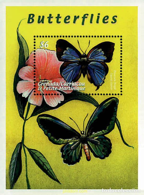 Sellos: 253395 MNH GRANADA GRANADINAS 2000 MARIPOSAS