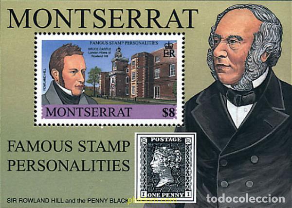 Sellos: 75507 MNH MONTSERRAT 2001 PERSONALIDADES DE LA FILATELIA