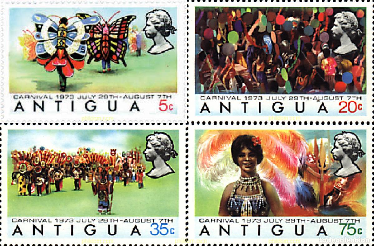Sellos: 75594 MNH ANTIGUA 1973 CARNAVAL