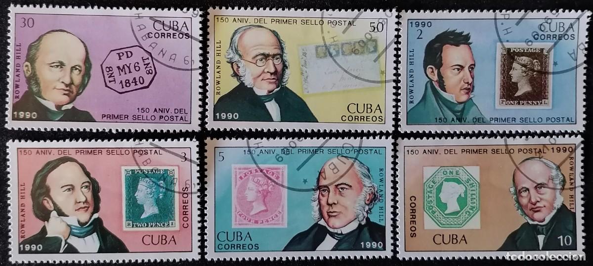 Sellos: CUBA 1990 - SIR R. HILL .