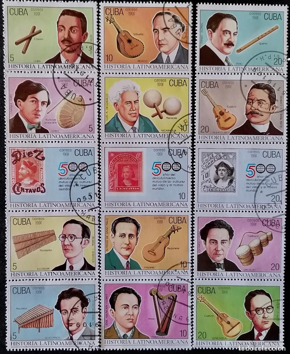 Briefmarken: CUBA 1991 - M&Uacute;SICA .