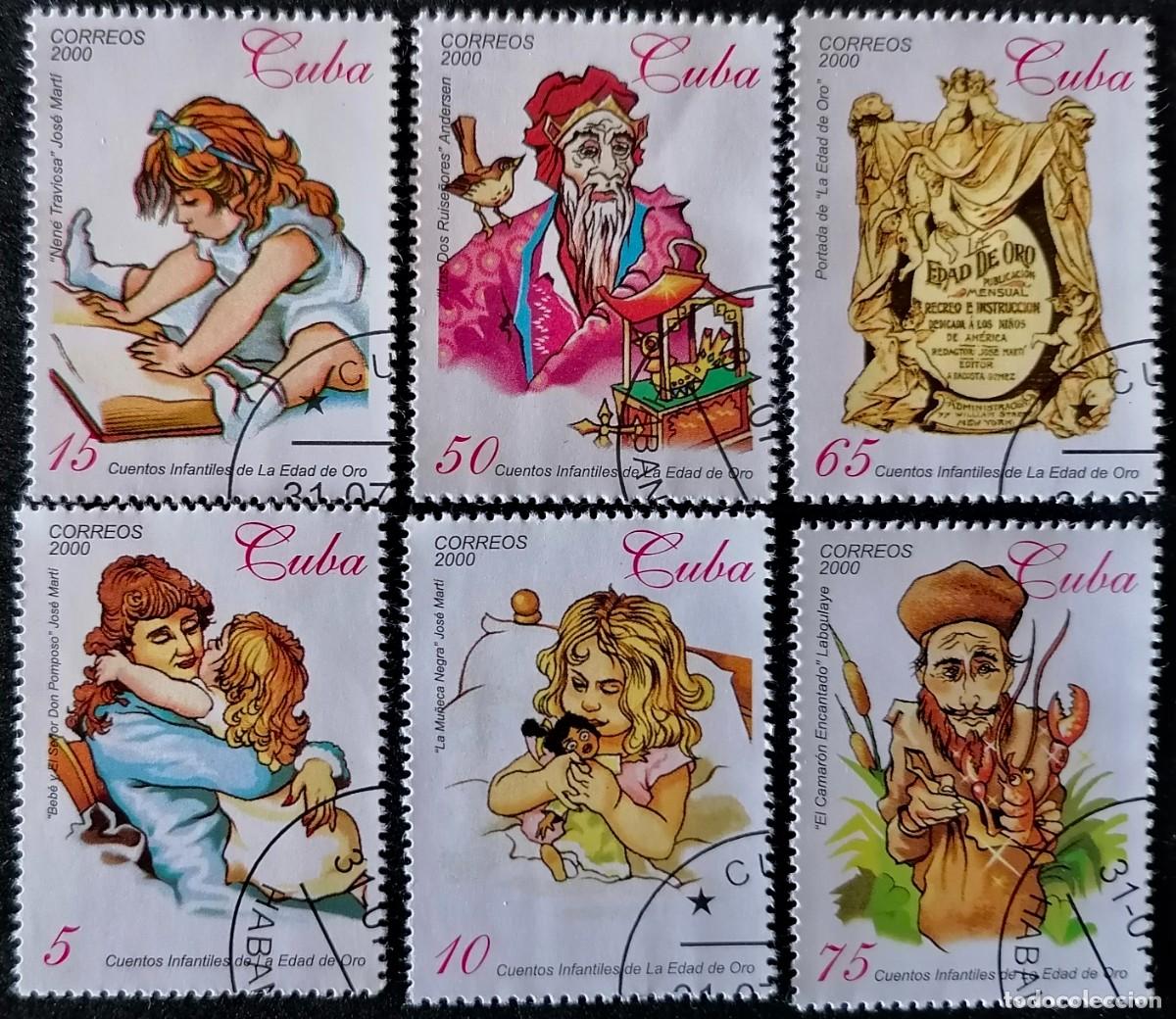 Sellos: CUBA 2000 - CUENTOS &rdquo; LA EDAD DE ORO &rdquo; .