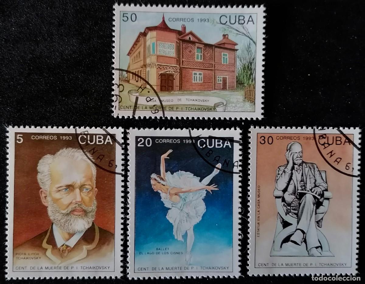 Sellos: CUBA 1993 - P. TCHAIKOVSKY .