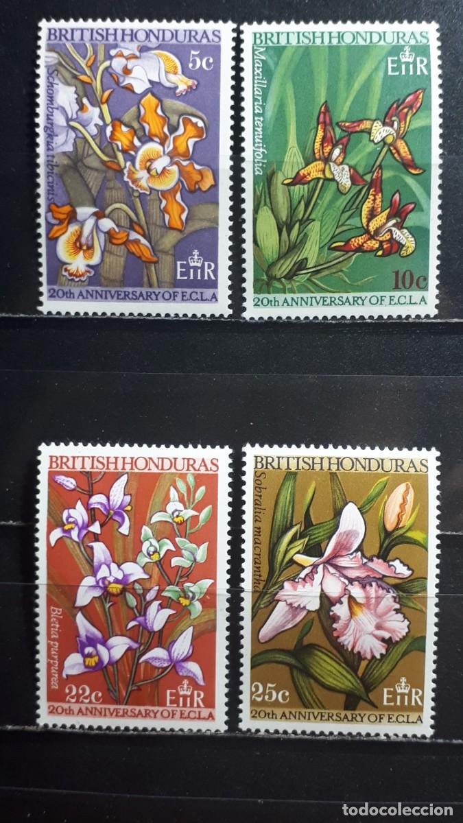 Sellos: HONDURAS BRIT&Aacute;NICA . A&Ntilde;O 1968. **. YVERT 211/4.