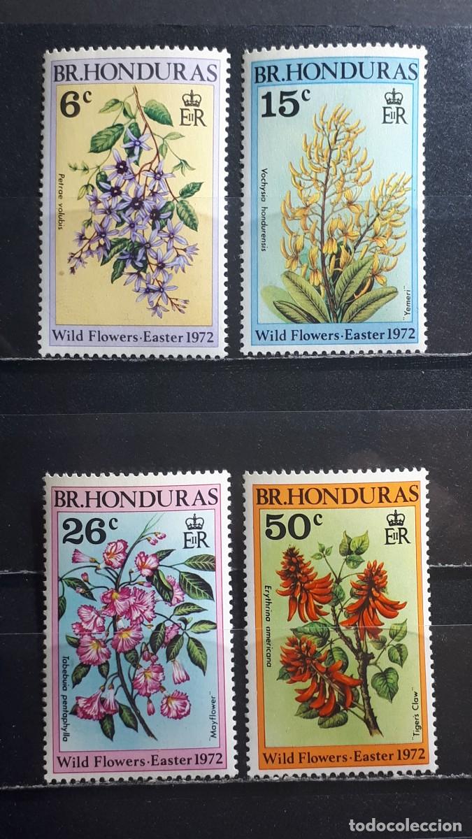 Sellos: HONDURAS BRIT&Aacute;NICA . A&Ntilde;O 1972. **. YVERT 282/5.